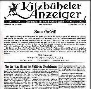 Jubiläumsausgabe des Kitzbüheler Anzeigers