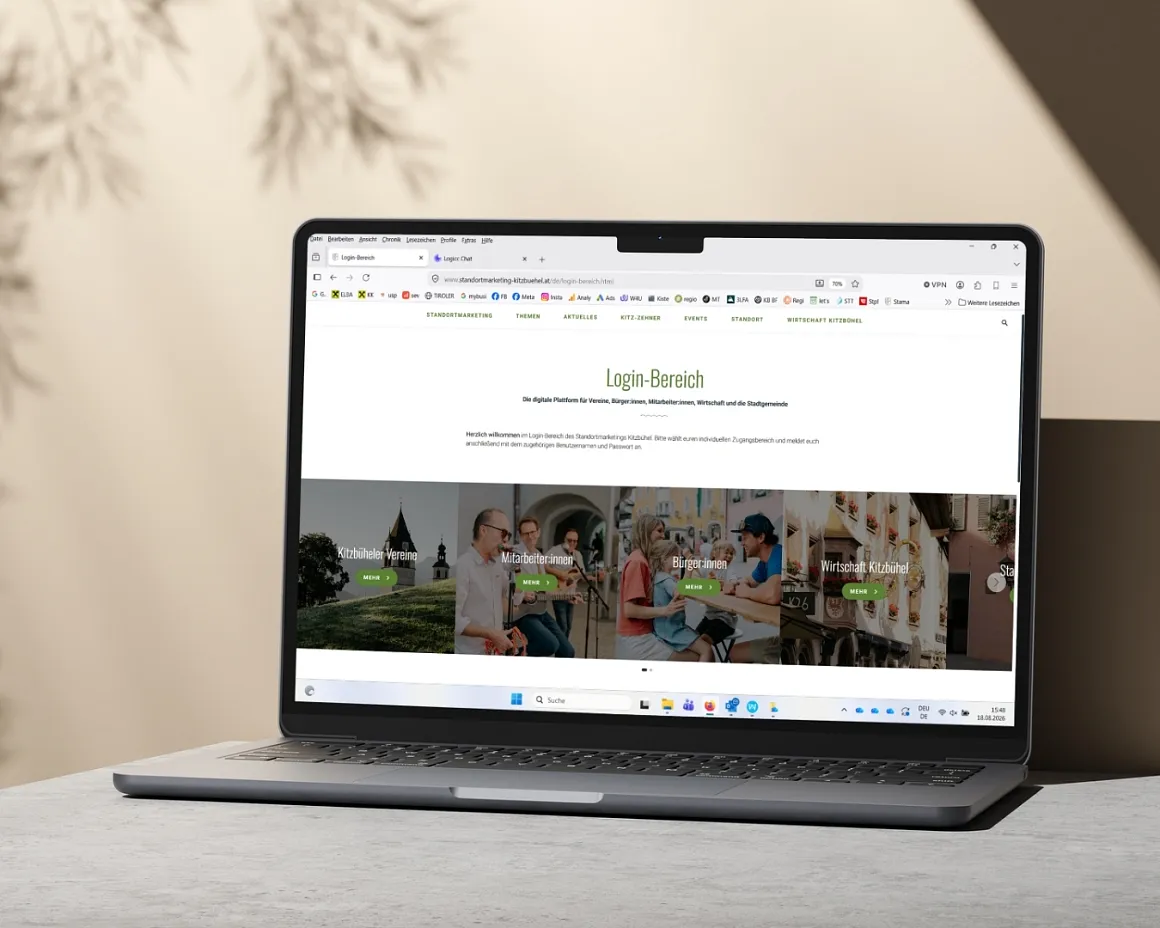 Mockup Evemtkalender und Login (1350 x 1080 px)